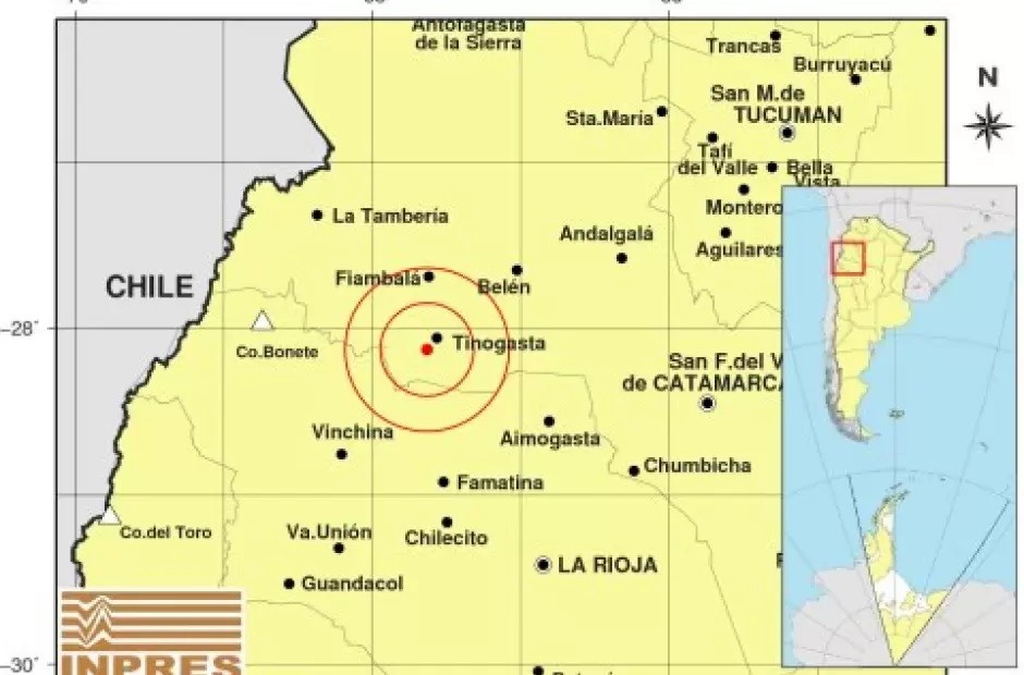 Tinogasta volvió a temblar este miércoles