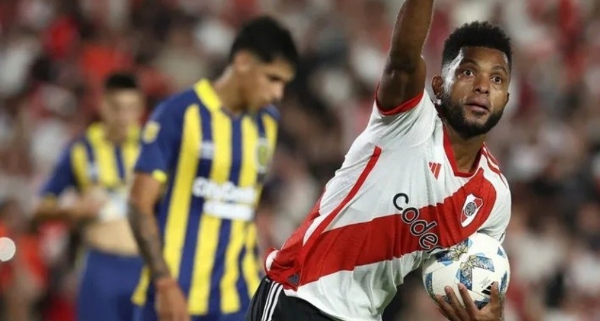 River logró un triunfo agónico ante Rosario Central y quedó a un paso de clasificar en la Copa de la Liga