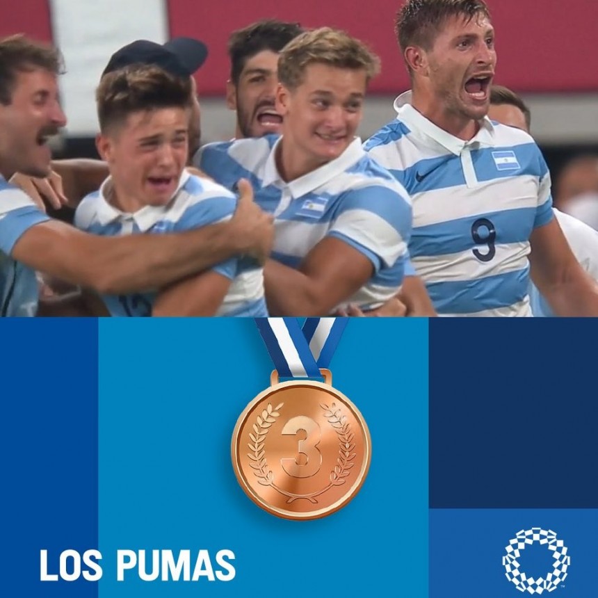 Los Pumas 7 hicieron historia: superaron a Gran Bretaña y ganaron la medalla de bronce en el rugby de los Juegos Olímpicos de Tokio