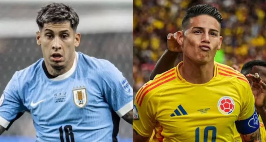 Uruguay vs. Colombia, definen quién se enfrentará a Argentina en la final