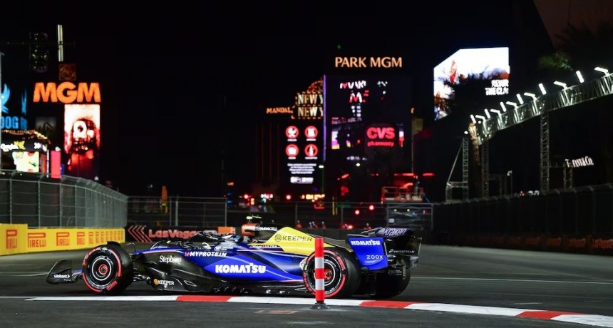 Franco Colapinto finalizó 18° en la segunda práctica libre del GP de Las Vegas de Fórmula 1